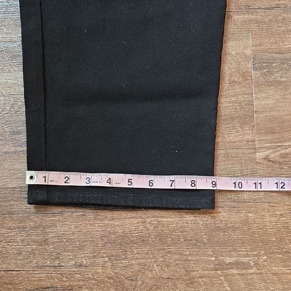 Lee Black Jeans Relaxed Fit Tapered Leg Side Elastic At Waist Women's 26W Long - Picture 15 of 16